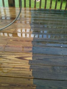 driveway pressure washing services near me. Local pressure washing expert cleaning concrete driveway safely